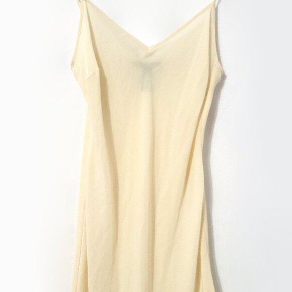 LRL Ralph Lauren Womens Midi Slip Dress Size 8 Cream Spaghetti Strap Fairy Y2K - Picture 3 of 13